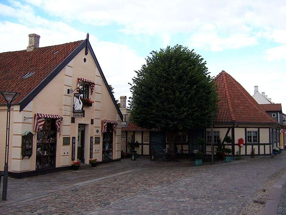 The old town around Hans Christian Andersen's quarter, Odense